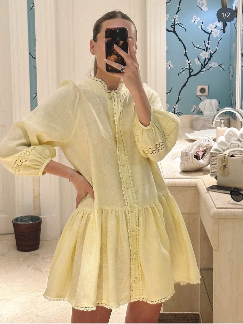 Morton Mac Stella Dress in Buttercup